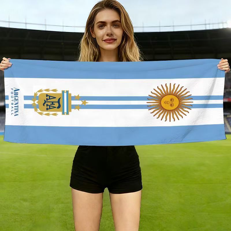 2026 World Cup Fan Towel – National Team Supporter Flag Style Sports Towel for Game Day, Home & Stadium Use