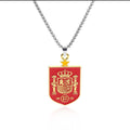 2026 World Cup Team Snake Bone Chain Necklace – Stainless Steel Football Pendant Jewelry