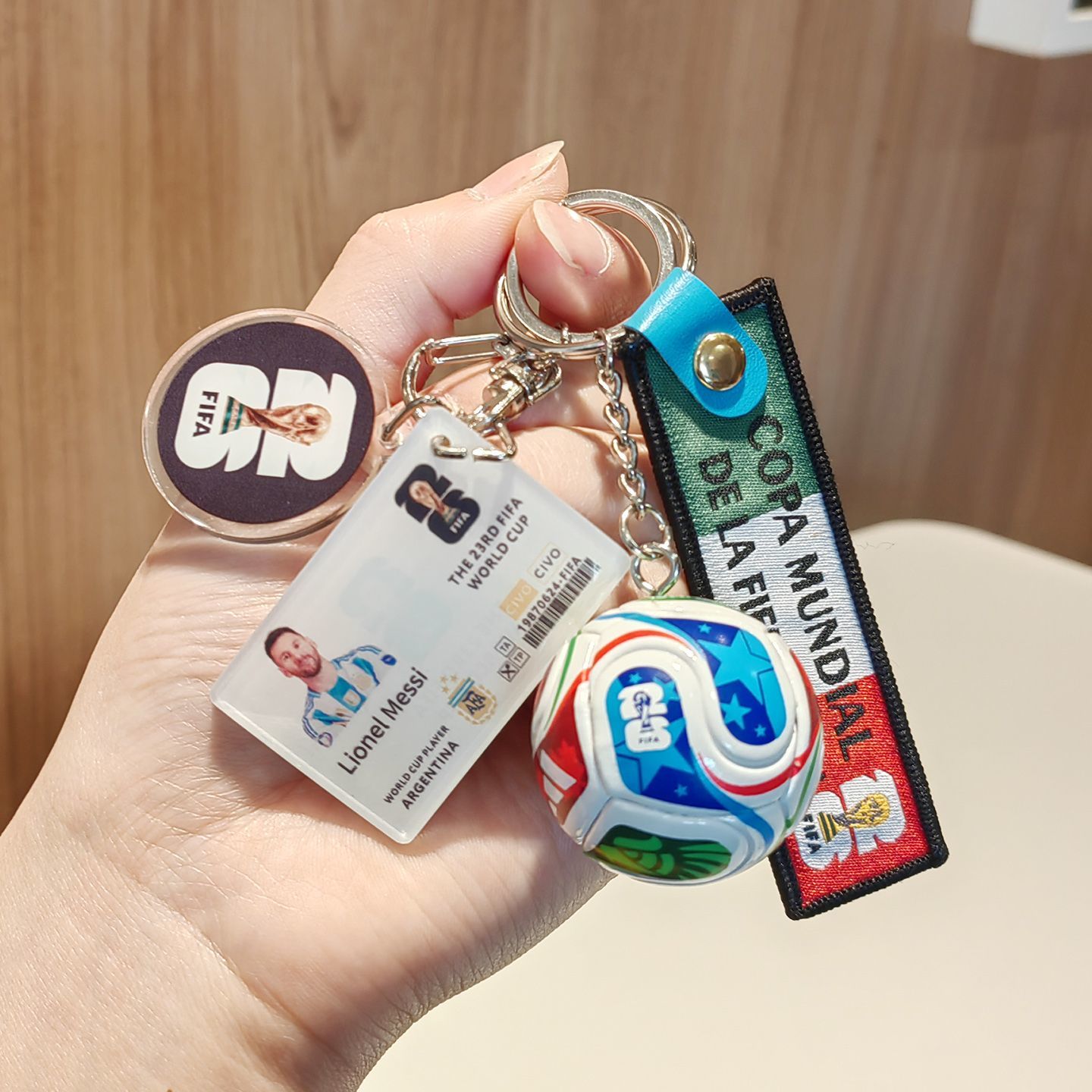 2026 World Cup Football Fan Acrylic Keychain