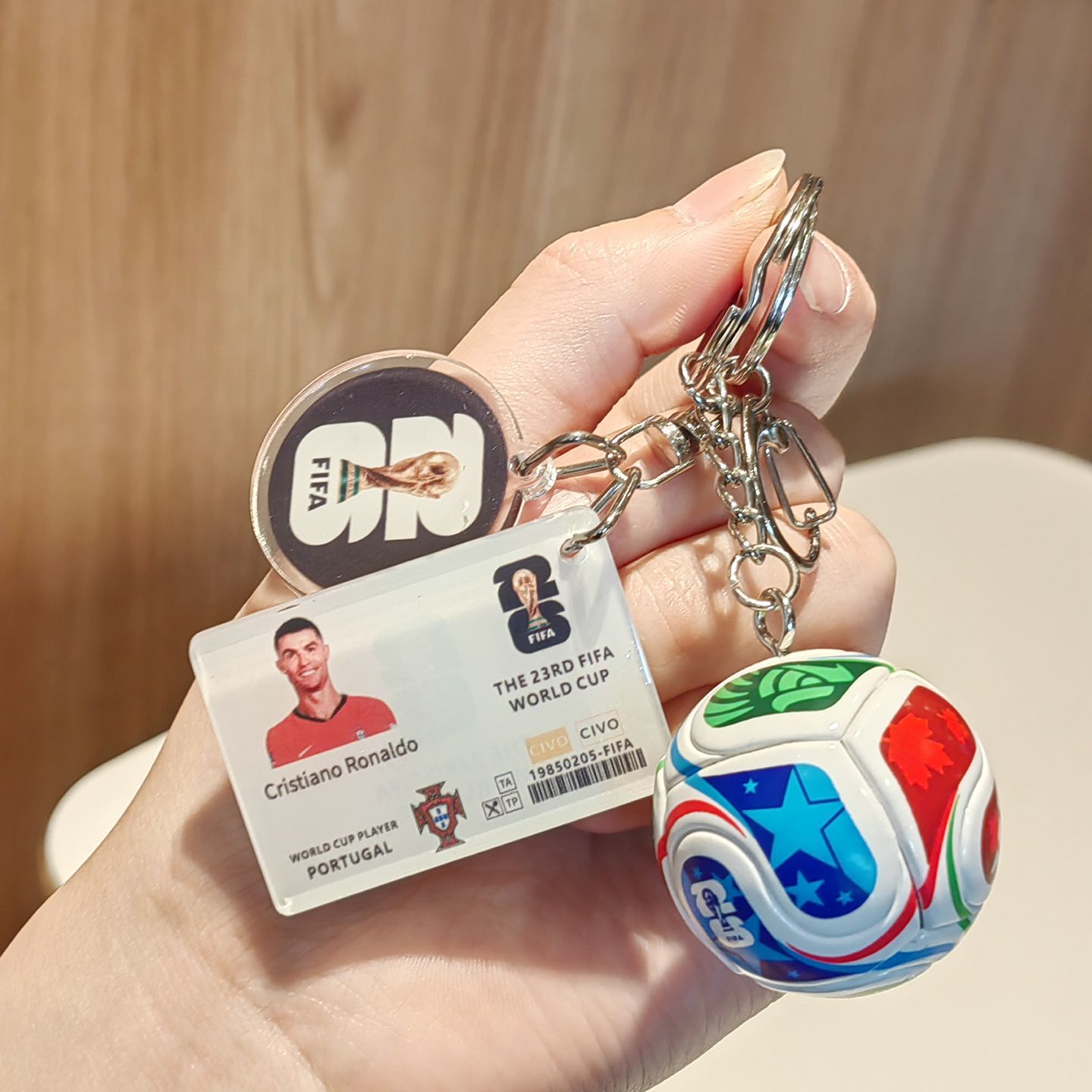 2026 World Cup Football Fan Acrylic Keychain