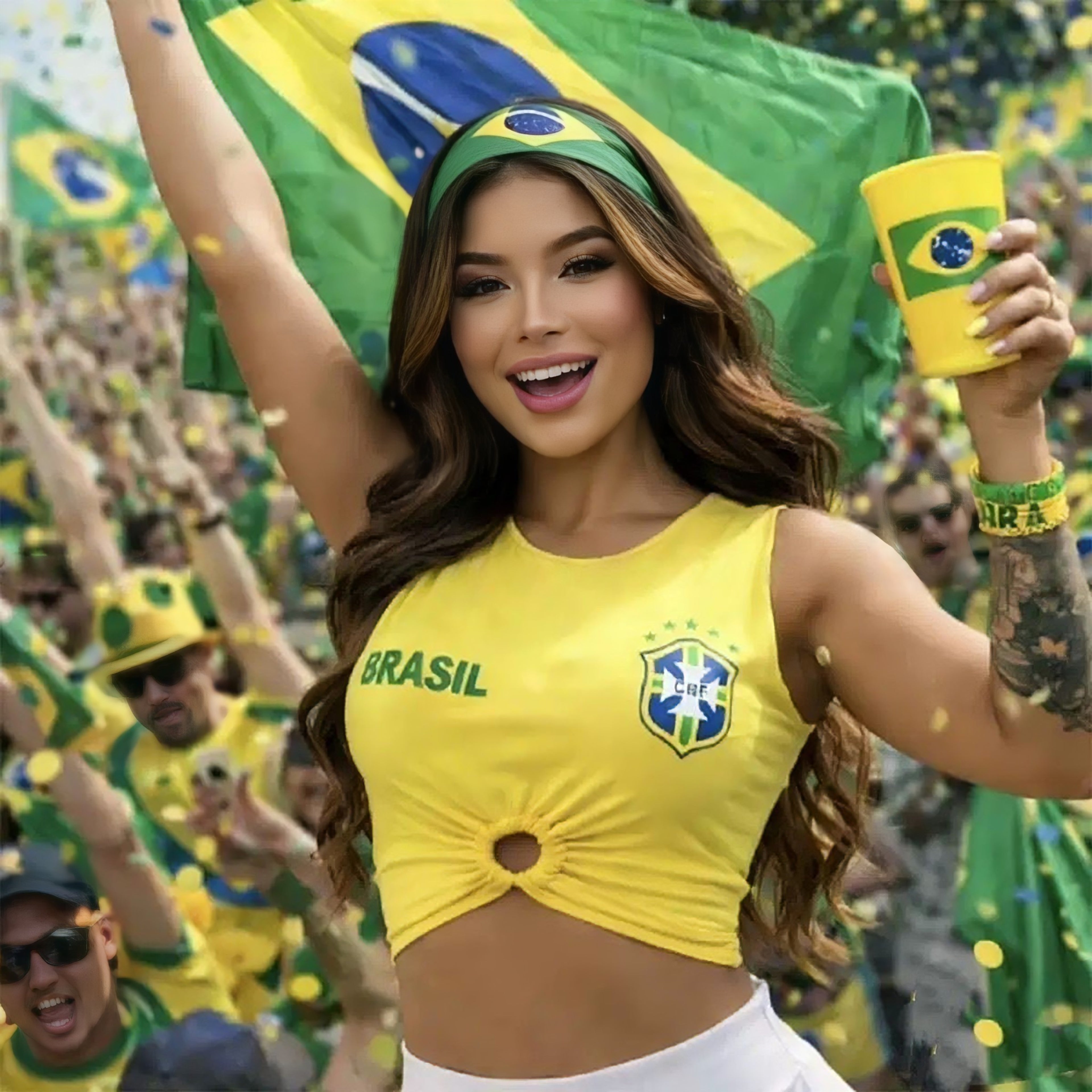 2026 World Cup Soccer Fan Headband – Country Flag Elastic Sports Hair Band