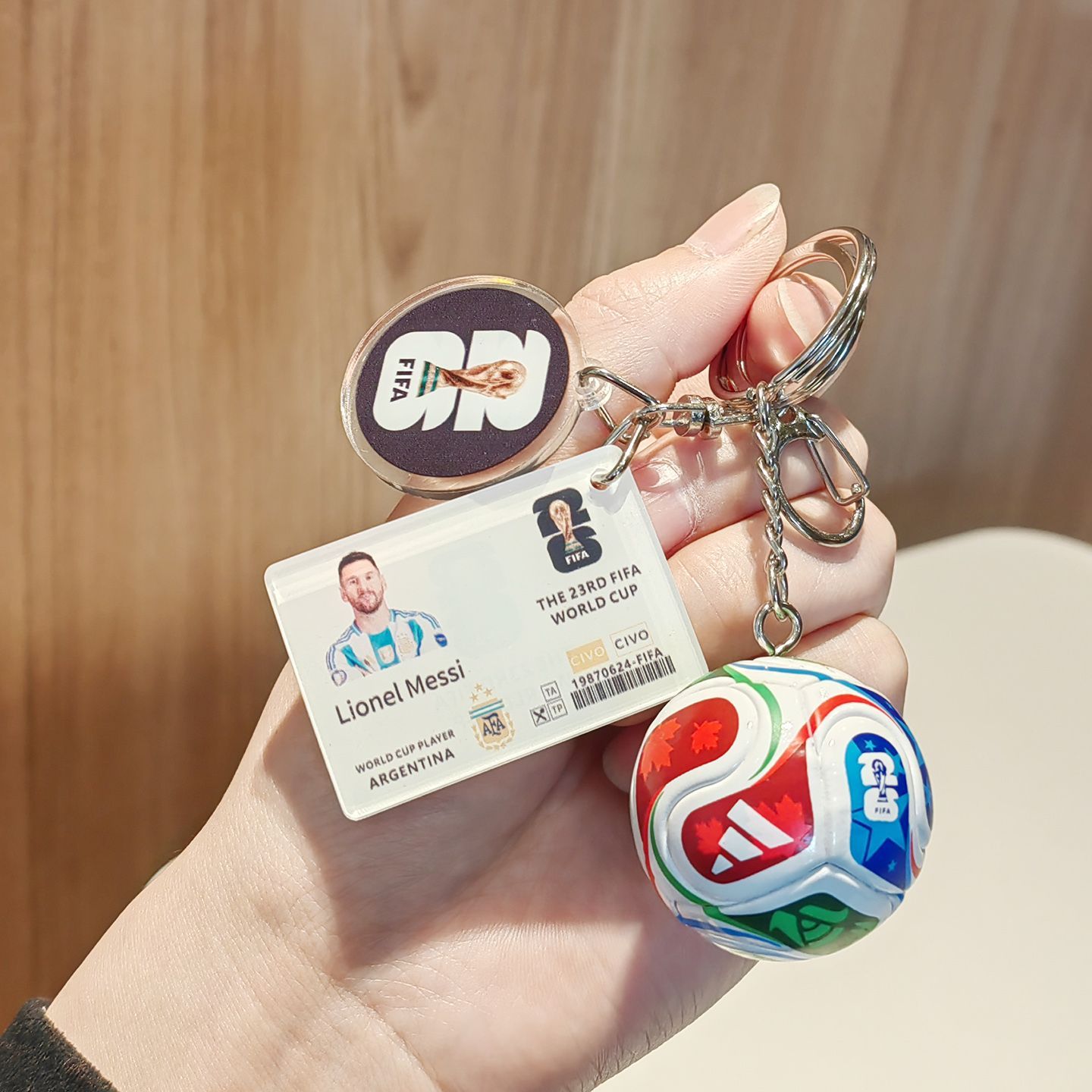 2026 World Cup Football Fan Acrylic Keychain