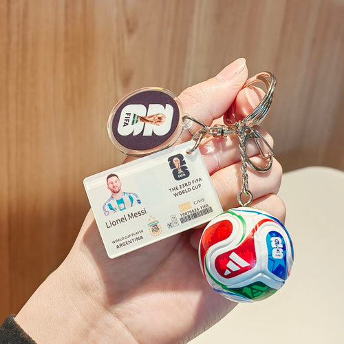 2026 World Cup Football Fan Acrylic Keychain
