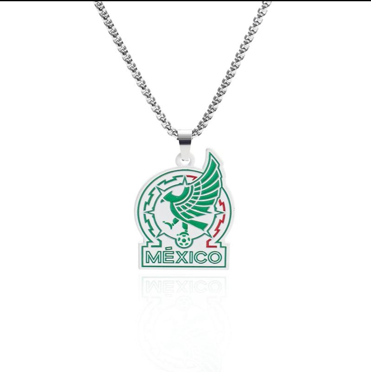 2026 World Cup Team Snake Bone Chain Necklace – Stainless Steel Football Pendant Jewelry
