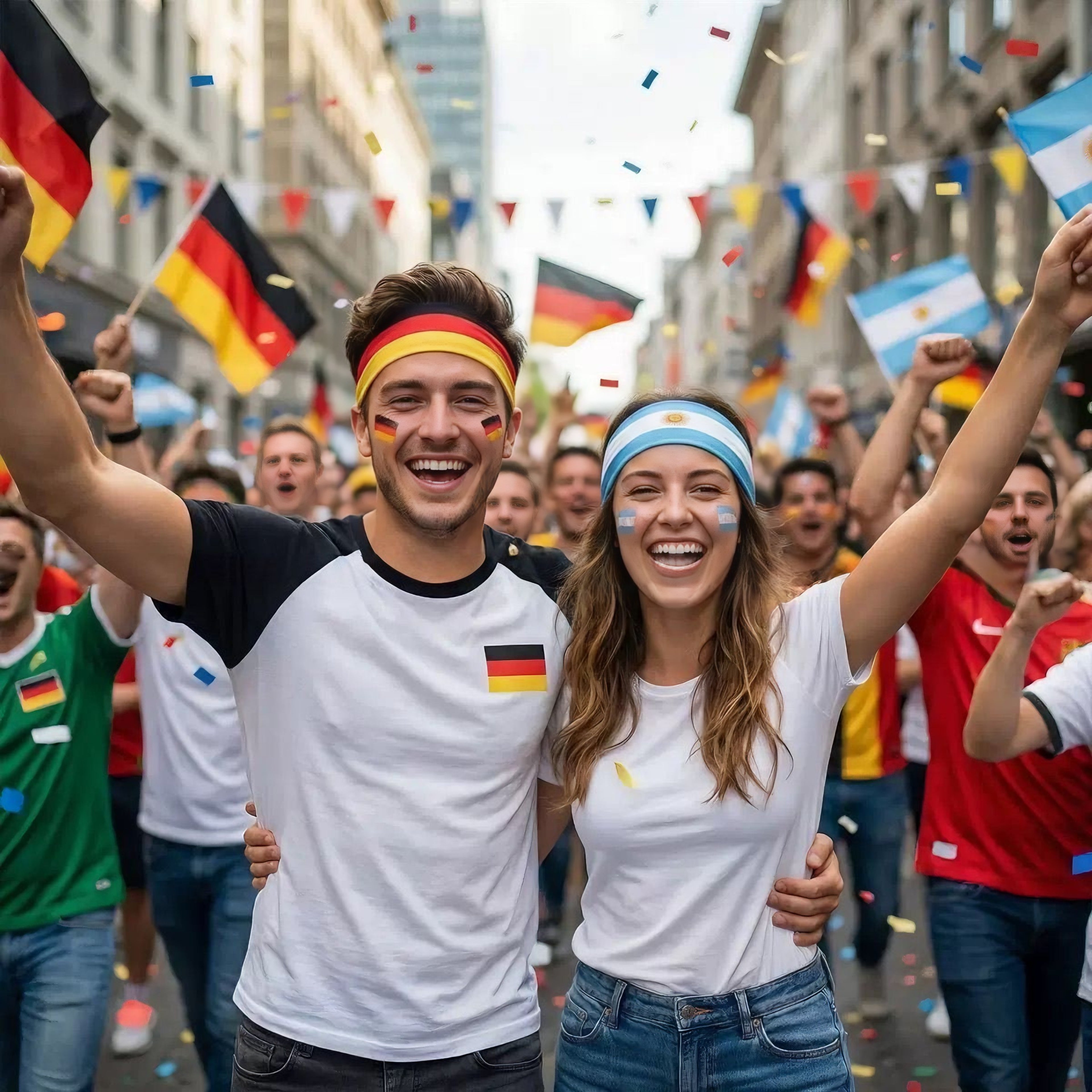 2026 World Cup Soccer Fan Headband – Country Flag Elastic Sports Hair Band