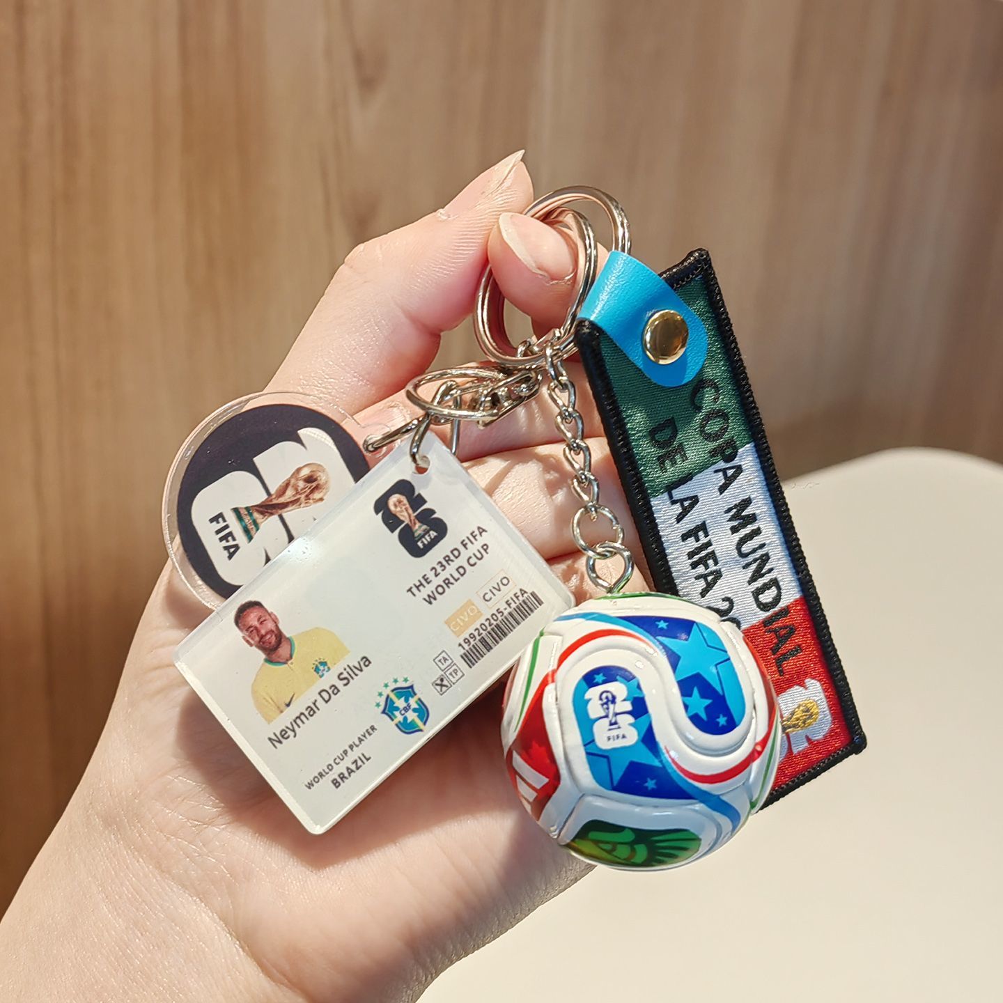 2026 World Cup Football Fan Acrylic Keychain