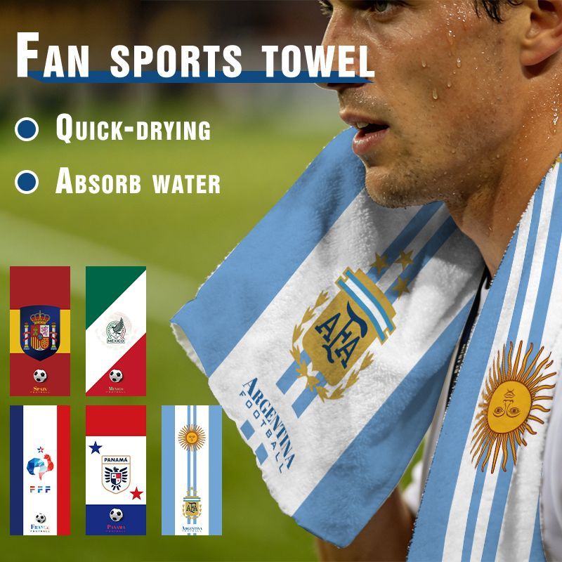 2026 World Cup Fan Towel – National Team Supporter Flag Style Sports Towel for Game Day, Home & Stadium Use