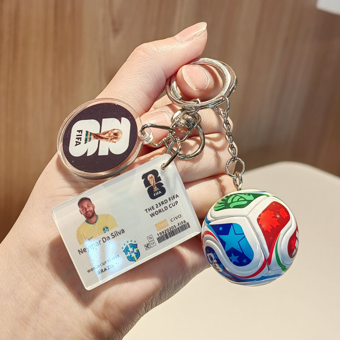 2026 World Cup Football Fan Acrylic Keychain