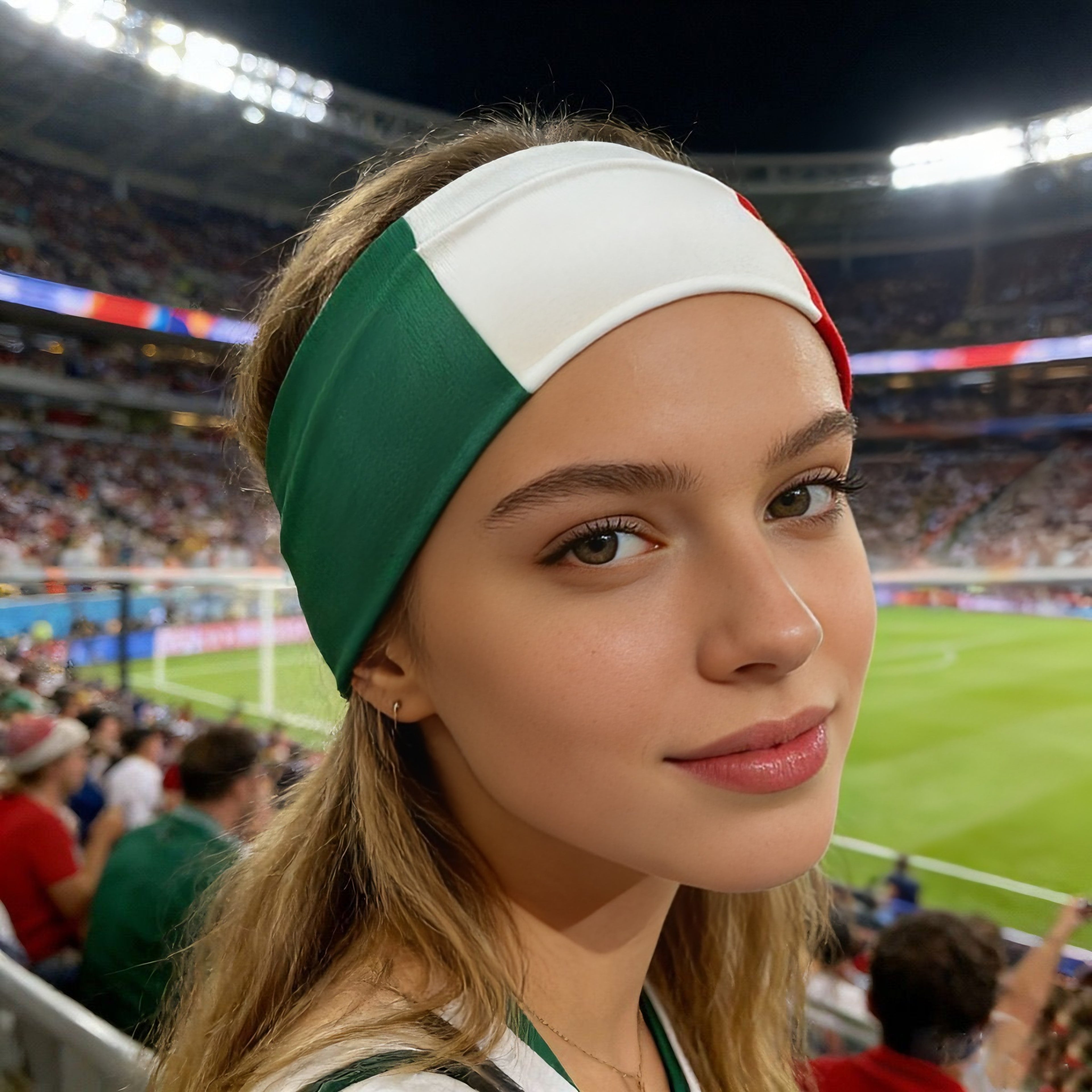 2026 World Cup Soccer Fan Headband – Country Flag Elastic Sports Hair Band
