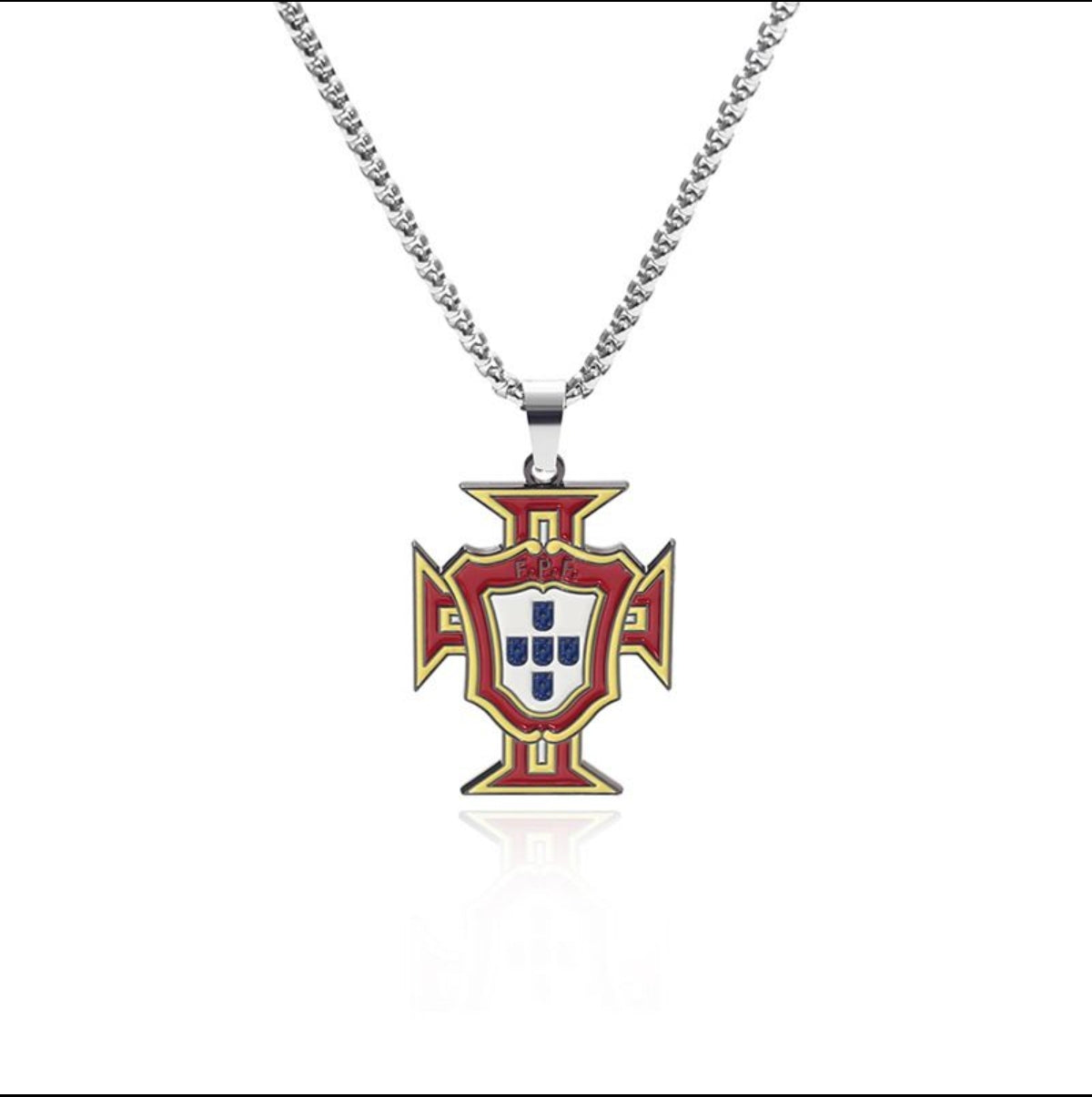2026 World Cup Team Snake Bone Chain Necklace – Stainless Steel Football Pendant Jewelry