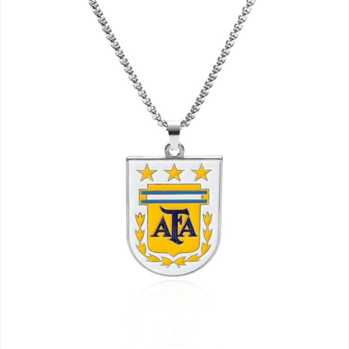 2026 World Cup Team Snake Bone Chain Necklace – Stainless Steel Football Pendant Jewelry