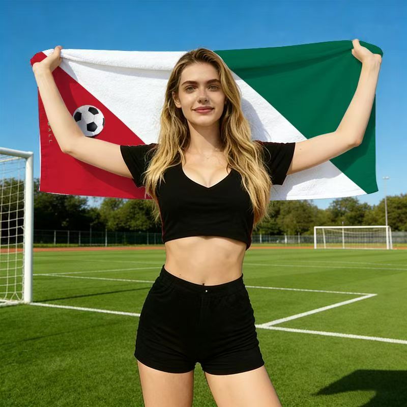 2026 World Cup Fan Towel – National Team Supporter Flag Style Sports Towel for Game Day, Home & Stadium Use