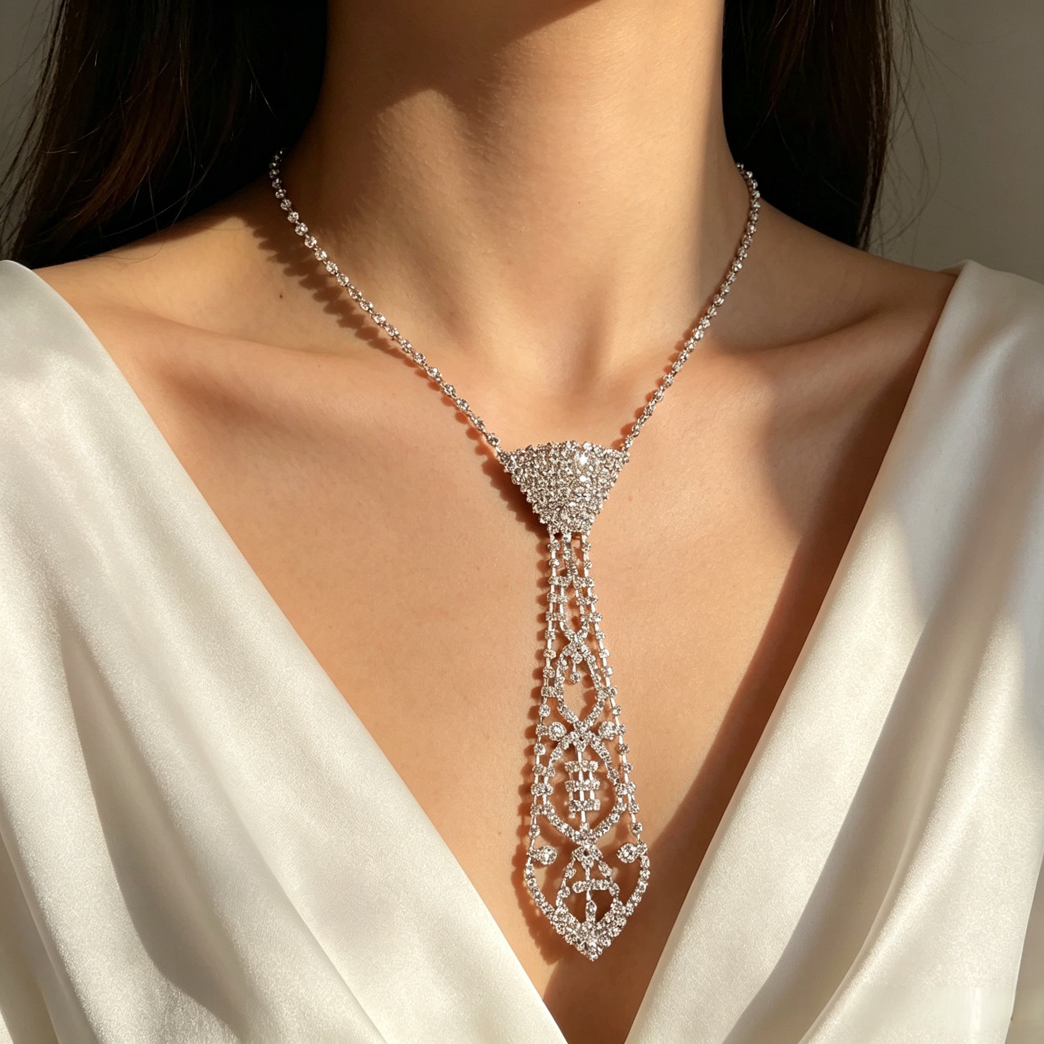 Short Tie Necklace