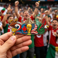 World Cup Football Magnetic Fridge Magnet – Soccer Team Souvenir Stickers for Refrigerator